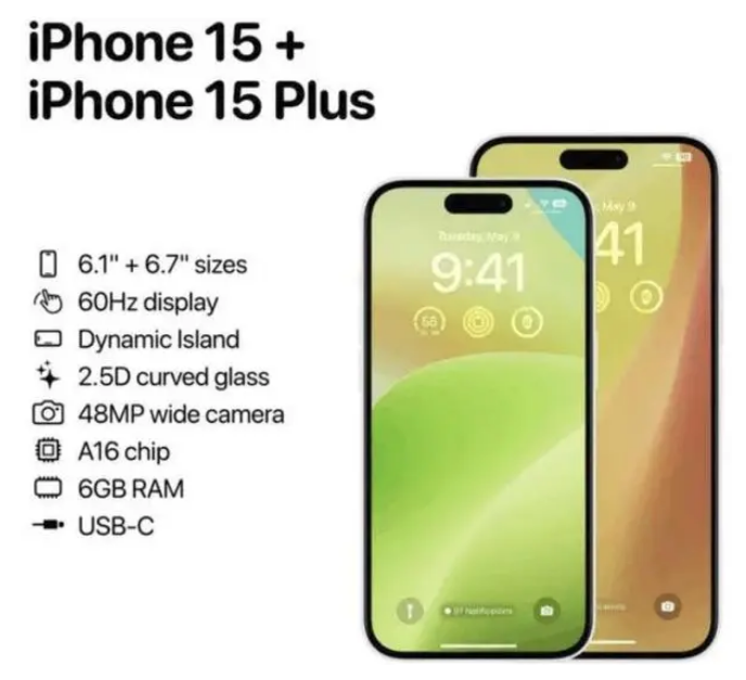 舒城苹果15维修服务分享iPhone15有哪些机型 