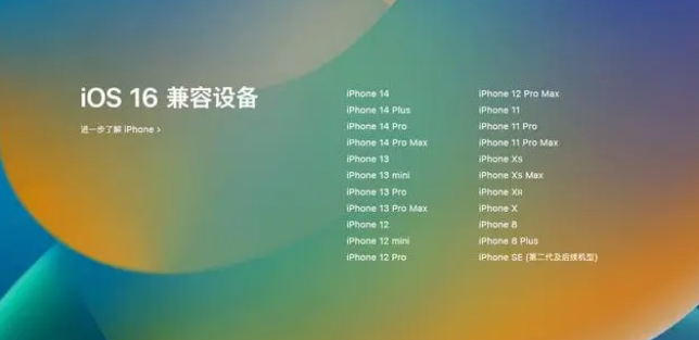 舒城苹果手机维修分享iOS16.1.1支持哪些设备 