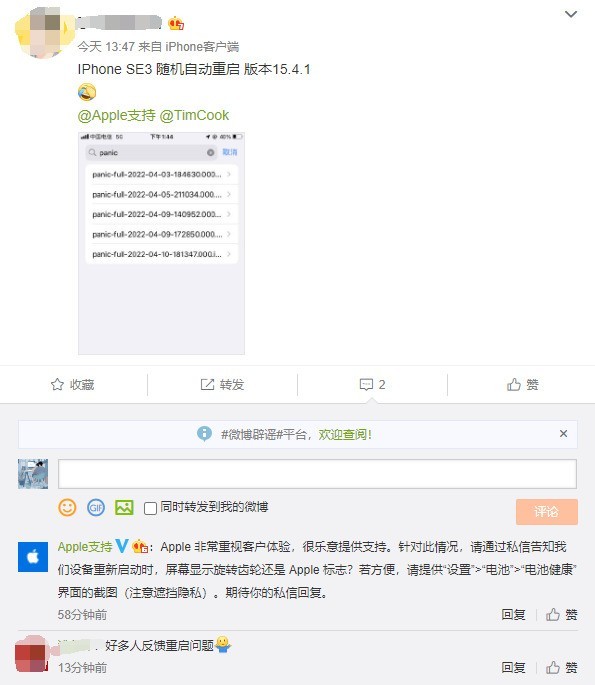 舒城苹果13维修分享iPhone SE 3重启死机怎么办 